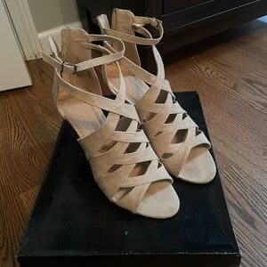 Nude Strappy Heeled Shoe